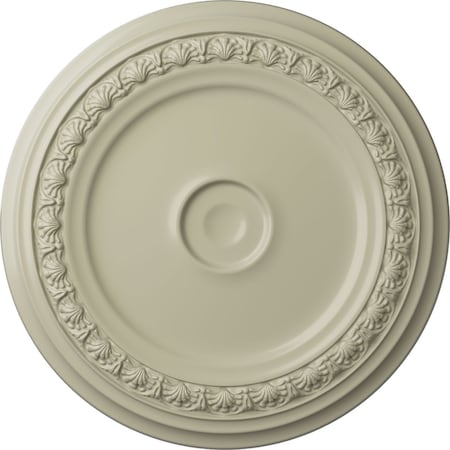 Ekena Millwork Carlsbad Ceiling Medallion (Fits Canopies up to 5 1/2"), 31 1/8"OD x 1 1/2"P, Clear Yellow CM31CACYF